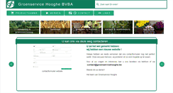Desktop Screenshot of groenservicehooghe.be
