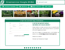 Tablet Screenshot of groenservicehooghe.be